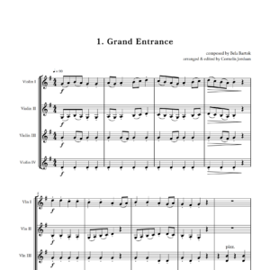 Little Book of Compositions for Beginning Violin Quartet (4 Violins)