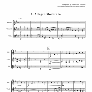 Kuchler Concertino in G Major (2 Violins & Viola)