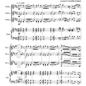 Danse Bohémienne (3 Violins & Piano)