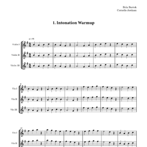 Bartok for Thursday Evenings (3 Violins)
