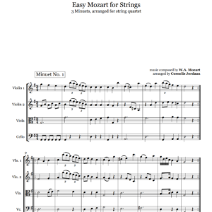 Easy Mozart for Strings (String Quartet)
